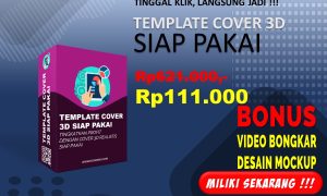 Template Cover 3D Box Siap Pakai